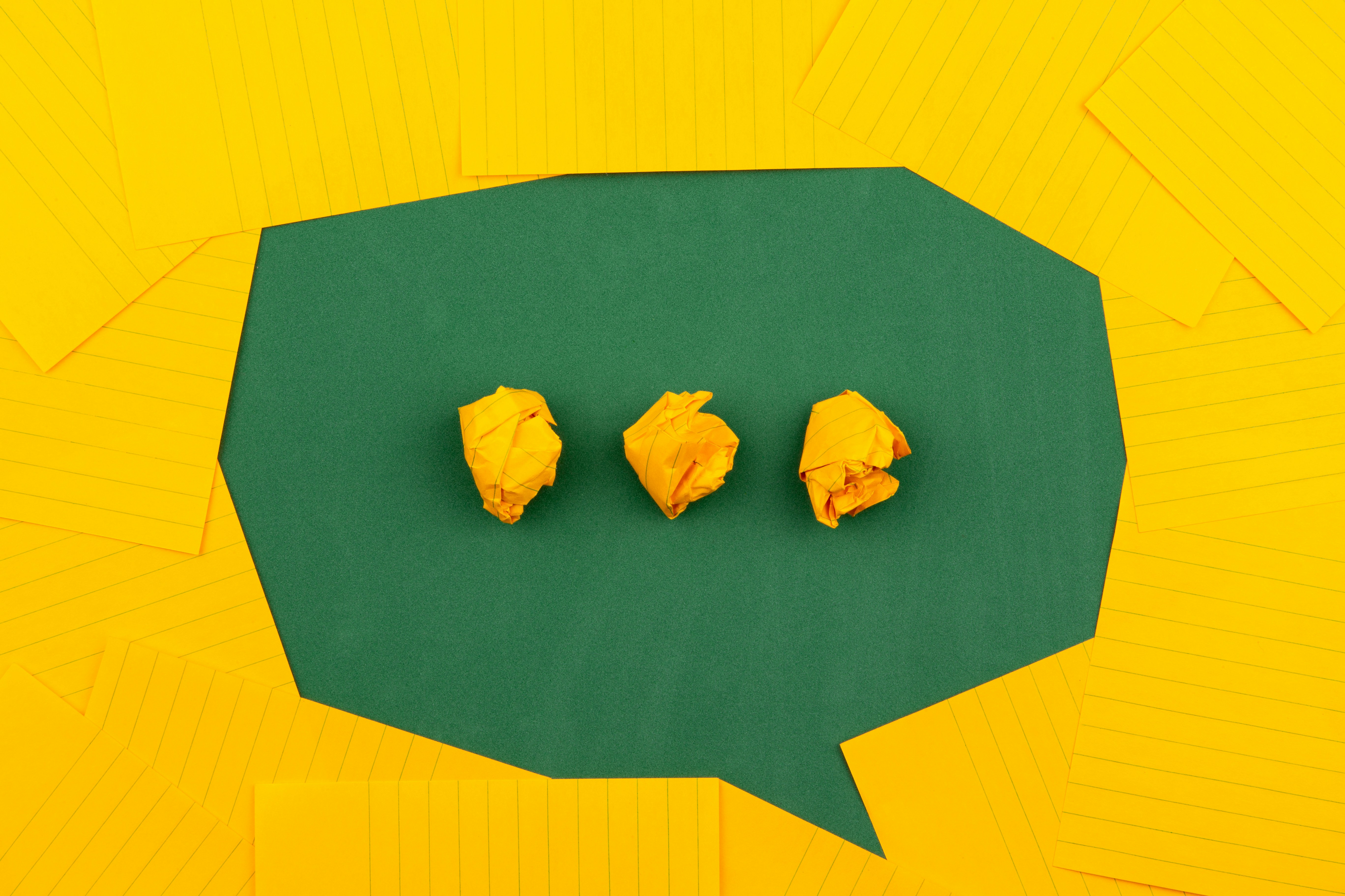 A single chat bubble representing a conversation